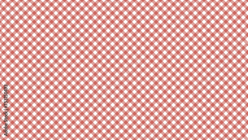 Diagonal red checkered in the white background