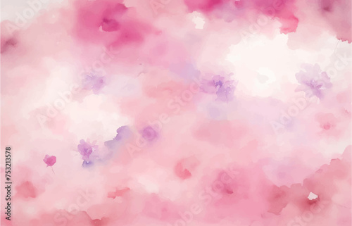 Abstract light pink watercolor for background 