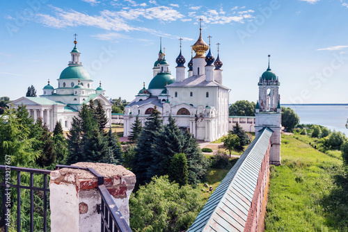 View of Spaso-Yakovlevsky Dimitriev Monastery in Rostov, Golden Ring Russia.
