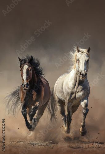 running horses 