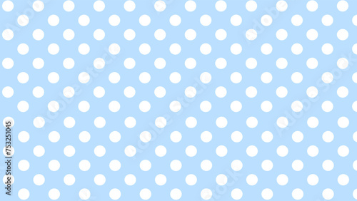 Blue background with white polka dots