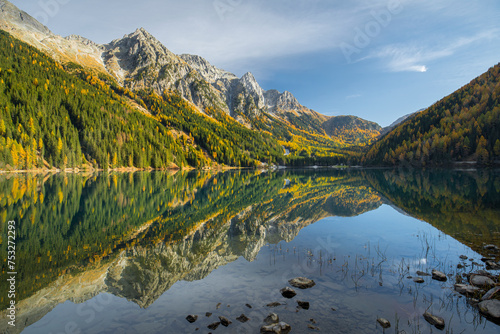 Antholzer See, Riesenfernergruppe, Südtirol, Italien