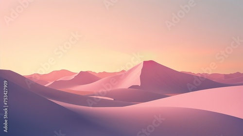 Subdued 4K HD design with a minimalist approach, showcasing gentle gradients and simple shapes for a calming and elegant desktop background.