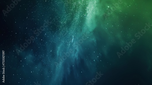 Northern Lights - A gradient of ethereal green to deep space blue, mimicking the aurora borealis, with a luminous, slightly sparkling texture. 