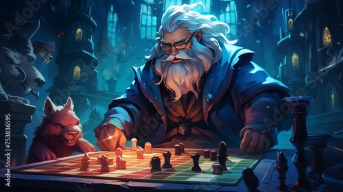 A chess grandmaster strategizes a brilliant move
