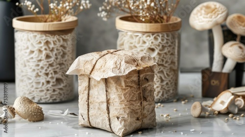 Sustainable packaging made from mushroom mycelium