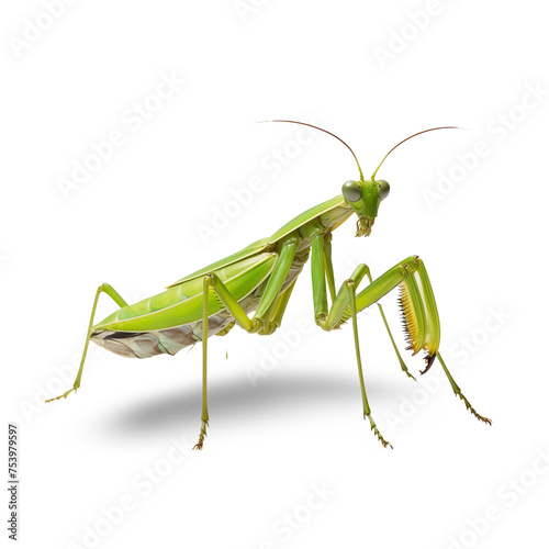 mantis isolated on white background