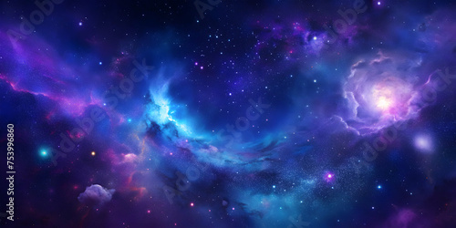 Cosmic Texture Background In Dark Blue And Purple