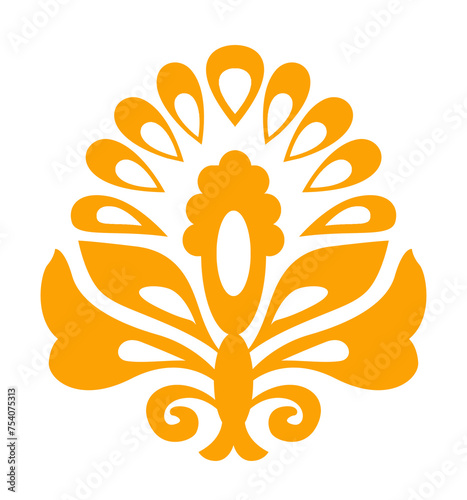 embroidery deign logo & flower logo design