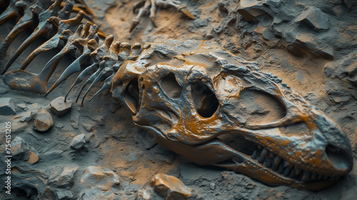 The discovery of fossilized remains of animals that lived on Earth hundreds of millions of years ago.