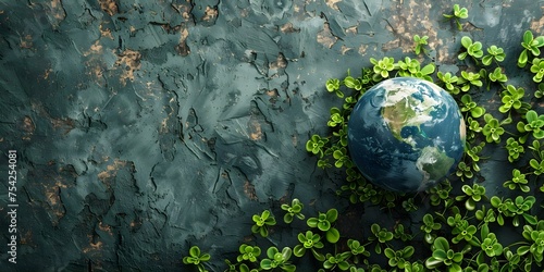 Protecting Earth concept for World Environment Day with ecofriendly imagery. Concept World Environment Day, Eco-friendly Lifestyle, Protecting Earth, Sustainable Living, Green Initiatives