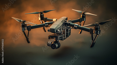 Drones used in aerial photography and videography soli