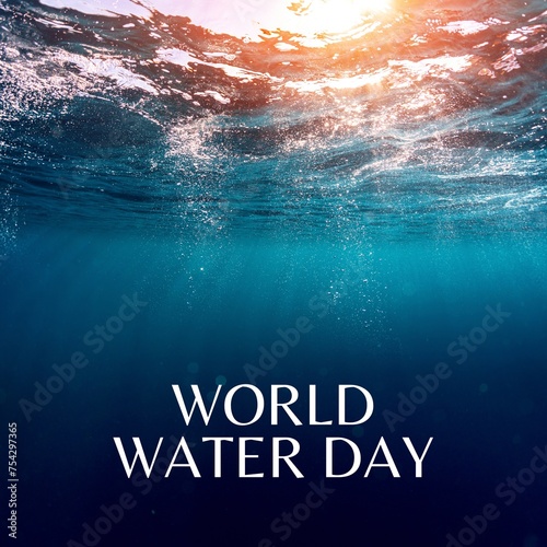 World Water Day Poster, Flyer, banner, template, greeting card, background, illustration 