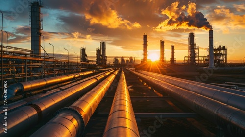 Crude oil refinery utilizing pipeline transportation