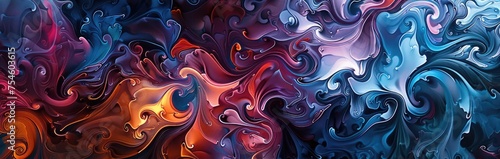 Abstract illustration of fluid and dynamic forms, expressing the fluidity and unpredictability of life