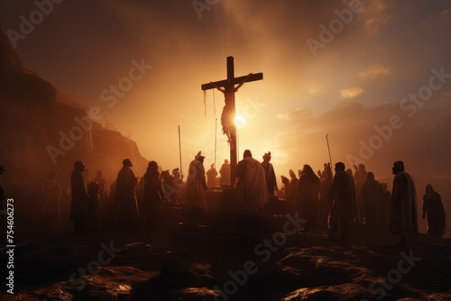 The Crucifixion of Jesus Christ in the Holy Week