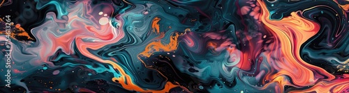 Abstract illustration of fluid and dynamic forms, expressing the fluidity and unpredictability of life