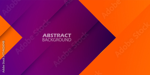 Abstract geometric futuristic background with colorful bright orange and purple gradient background design. Overlap triangle pattern. Eps10 vector