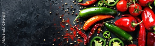 Jalapeno hot spices. Food background 