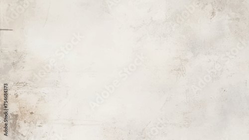 White cement wall in retro concept. Old concrete background for wallpaper or graphic design. Blank plaster texture in vintage style. Modern house interiors that feel calm and simple. 