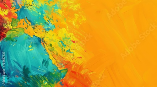 Art and colorful background. World Art Day background. Copy space.