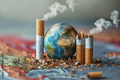 World no tobacco day concept background 