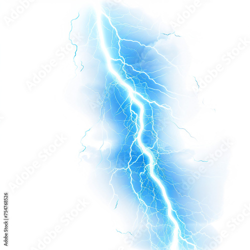  blue lightning flashes on a plain white background. PNG file