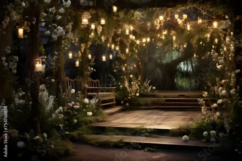 Midsummer Nights Dream Shakespearean Garden Setting