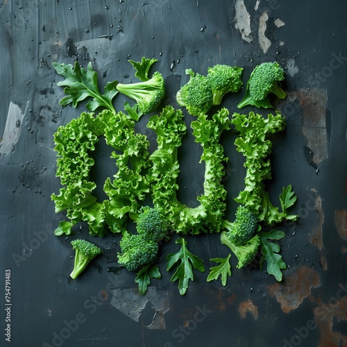 Oui, le brocoli ! Le brocoli et le mot OUI. Inscription oui. Un signe des légumes et un texte OUI et attend que vous lui rendiez la pareille. Dis oui aux légumes et aux verdures. 