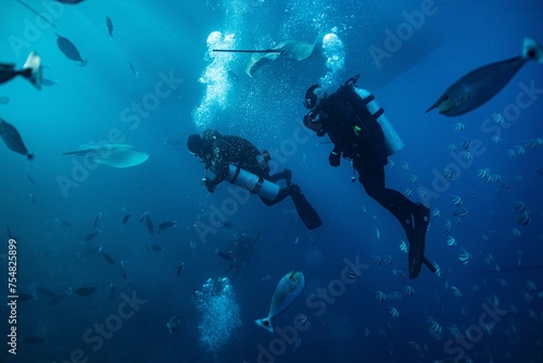 This photo is about scuba diving in the Maldives Islands. Starting from Male Airport, the photos range from underwater shots to mermaid shots by boat. This photo is about scuba diving in the Maldives