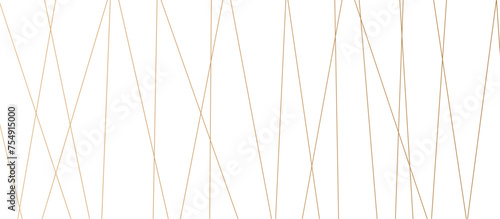 Random chaotic lines abstract geometric pattern. vector textrue 3d illustration. geometric design created using light gold digital net web line tecnology. white color in backdrop. 