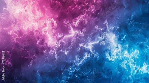 A dynamic electric blue and magenta textured background, symbolizing energy and creativity.