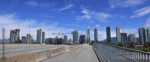 Cityscape in Metrotown, Burnaby, Canada, it is British Columbia's third-largest city by population.
