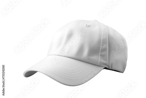 White cap mockup on transparent background png image