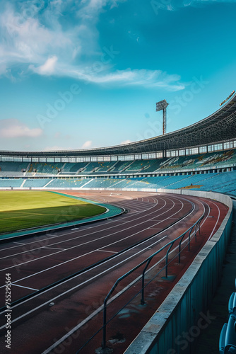 An empty sport stadium