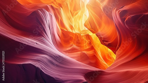 Antelope canyon in arizona - background travel concept. copy space for text.