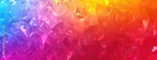 Vibrant Geometric Shapes on Abstract Background