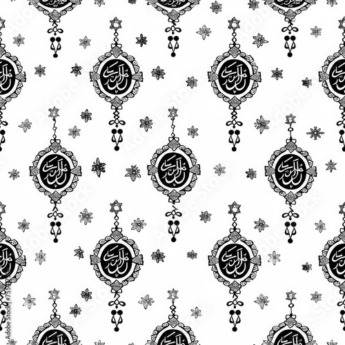 Seamless pattern islamic background