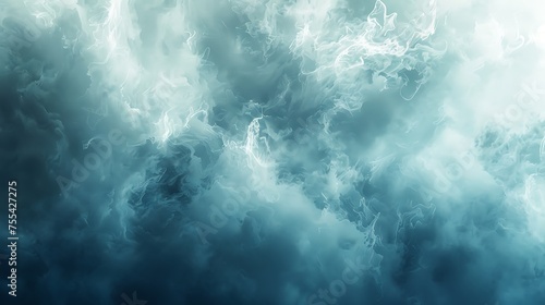 Abstract blue smoke background evoking a sense of mystique and dynamic motion, ideal for creative design projects 
