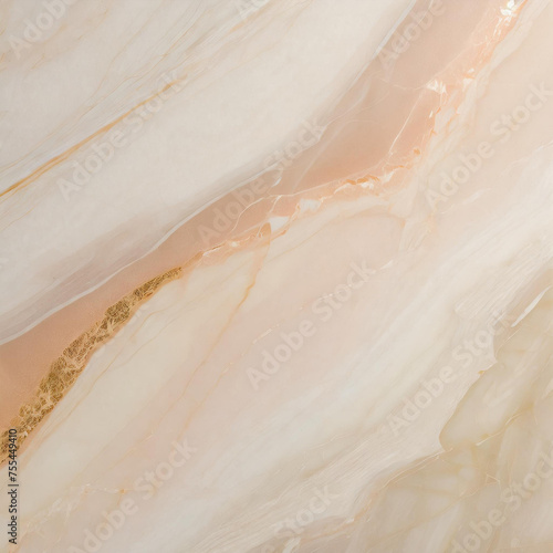 Tekstura marmuru w jasnym beżowym kolorze z dodatkiem złota, dekoracja generative ai