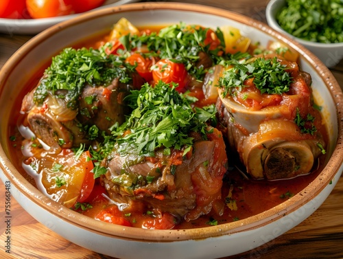 Osso buco braised veal shanks