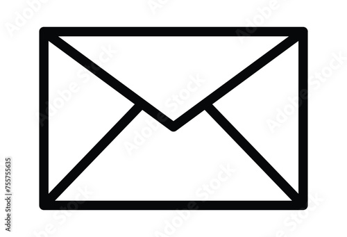 Mail icon for web and mobile app. email sign and symbol. E-mail icon. Envelope icon. Message envelope line art icon for apps and websites. Vector illustration. Eps file 147. 