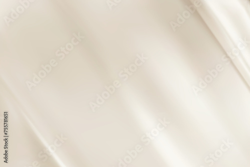 Abstract light beige gradient background. Minimalistic subtle wavy silk texture. 3D vector illustration.
