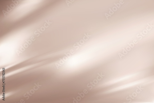 Abstract light beige gradient background. Minimalistic subtle wavy silk texture. 3D vector illustration.