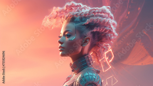 A rebel leader with vibrant dreadlocks and a rebellious spirit
