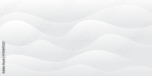 Abstract white paper wave background and abstract gradient and white wave curve lines banner background design. White wave modern abstract background design. space style. 