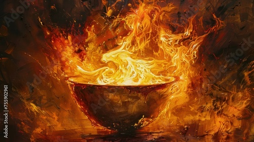 burning melting pot 