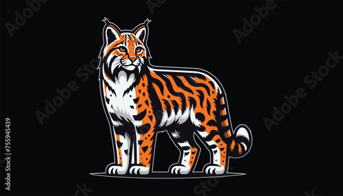 Bobcat, wildcat, cat logo design, bobcat mascot logo, wildcat mascot design logo, cat mascot logo design 