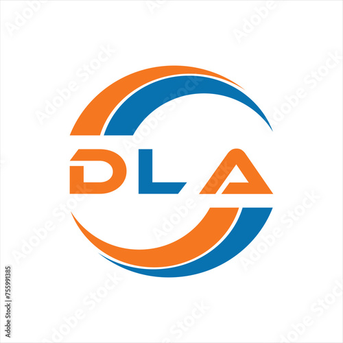 DLA letter design. DLA letter technology logo design on white background. DLA Monogram logo design for entrepreneur and business