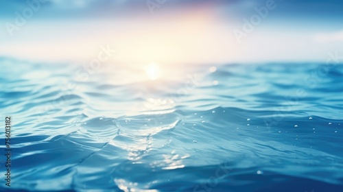 Blurred ocean background. copy space. banner